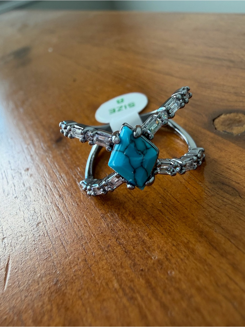 BP December 2025 size 8 Here to Stun Turquoise hematite ring